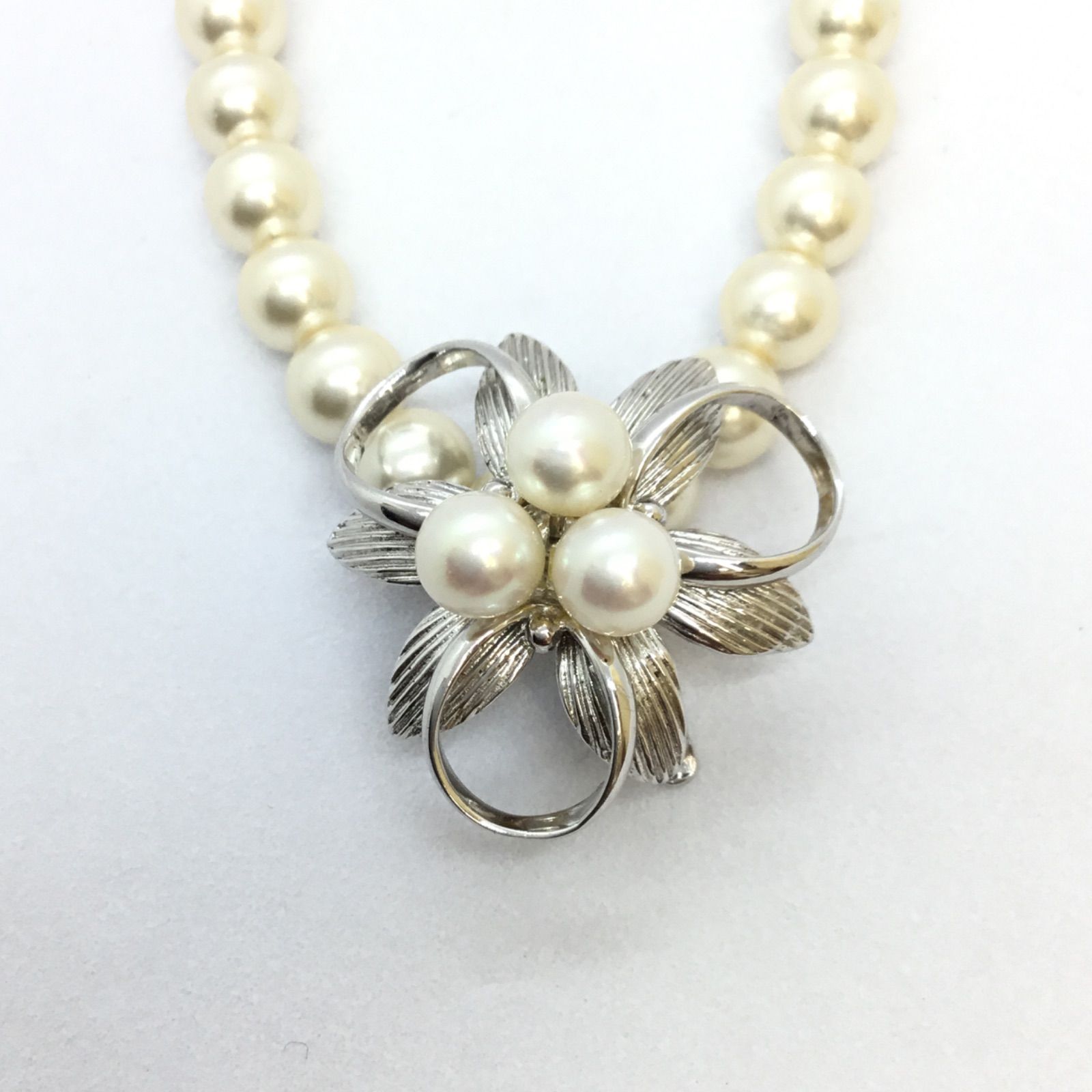 美品 ◇ 本真珠 ☆ 3WAY パール ペンダントトップ ／ ネックレス