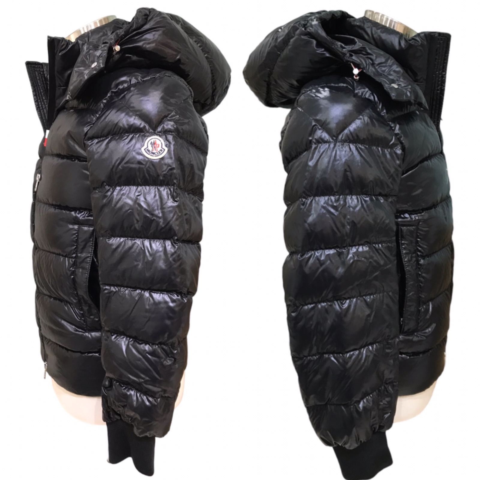 θ【美品】MONCLER/モンクレール ダウンジャケット ブラック系 0サイズ