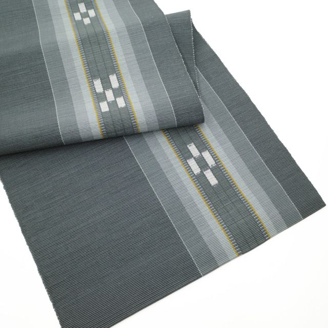 中古】 名古屋帯 開き仕立て 沖縄県 八重山みんさー 全通 リサイクル