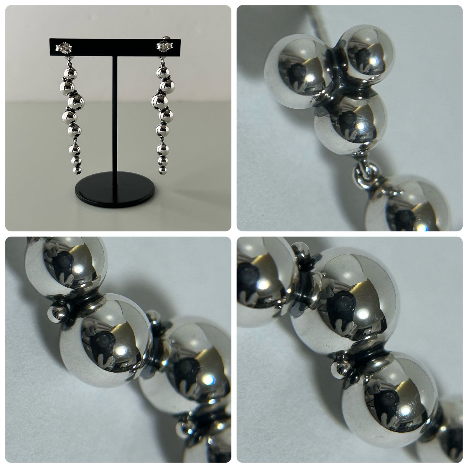 ジョージジェンセン925銀製菊割鉢　675g/25.5㎝　東Y7-0604⭐︎2F Georg Jensen ジョージジェンセン ペンダント257A ぶどう