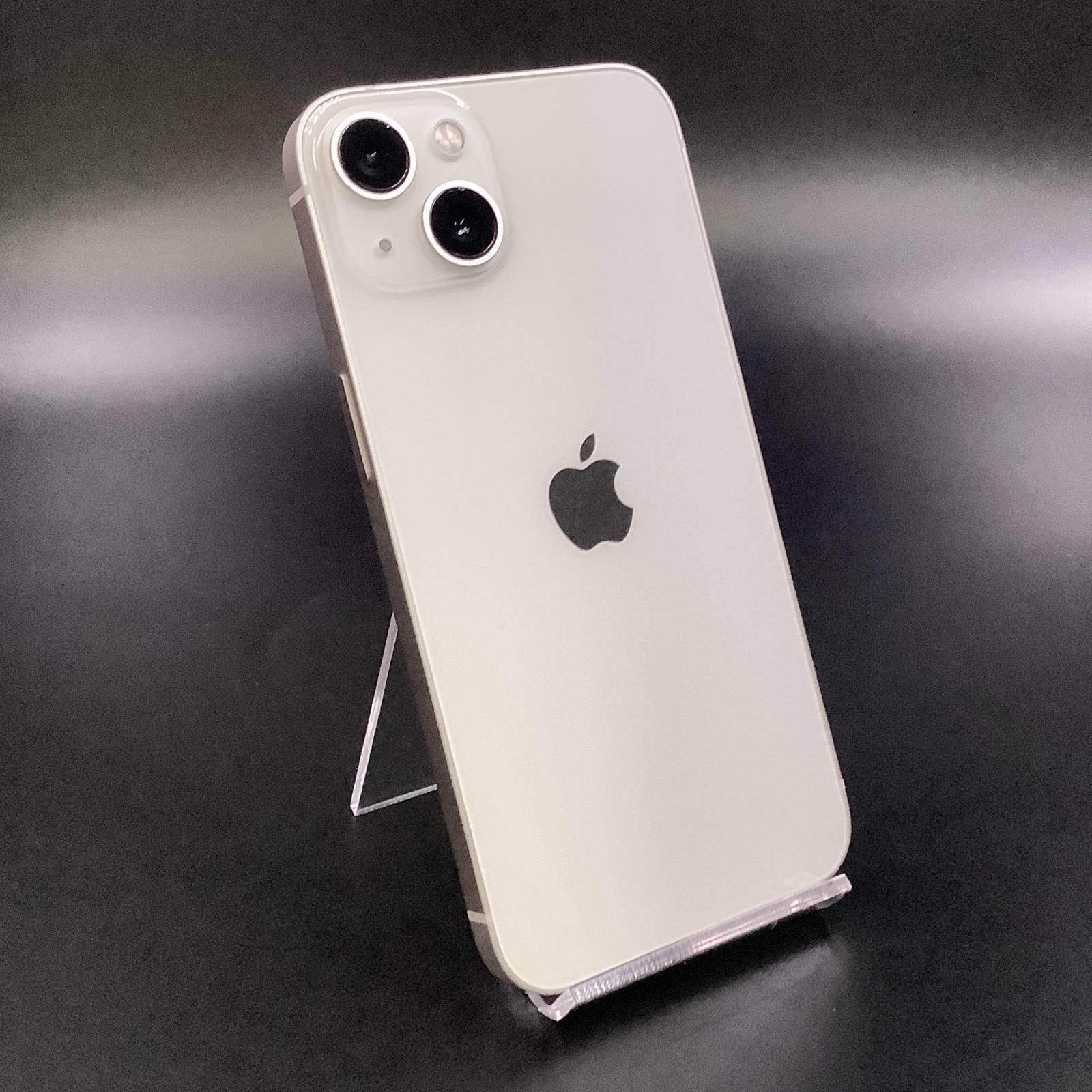 全額返金保証】【最速発送】Apple iPhone 13 256GB スターライト au 白  