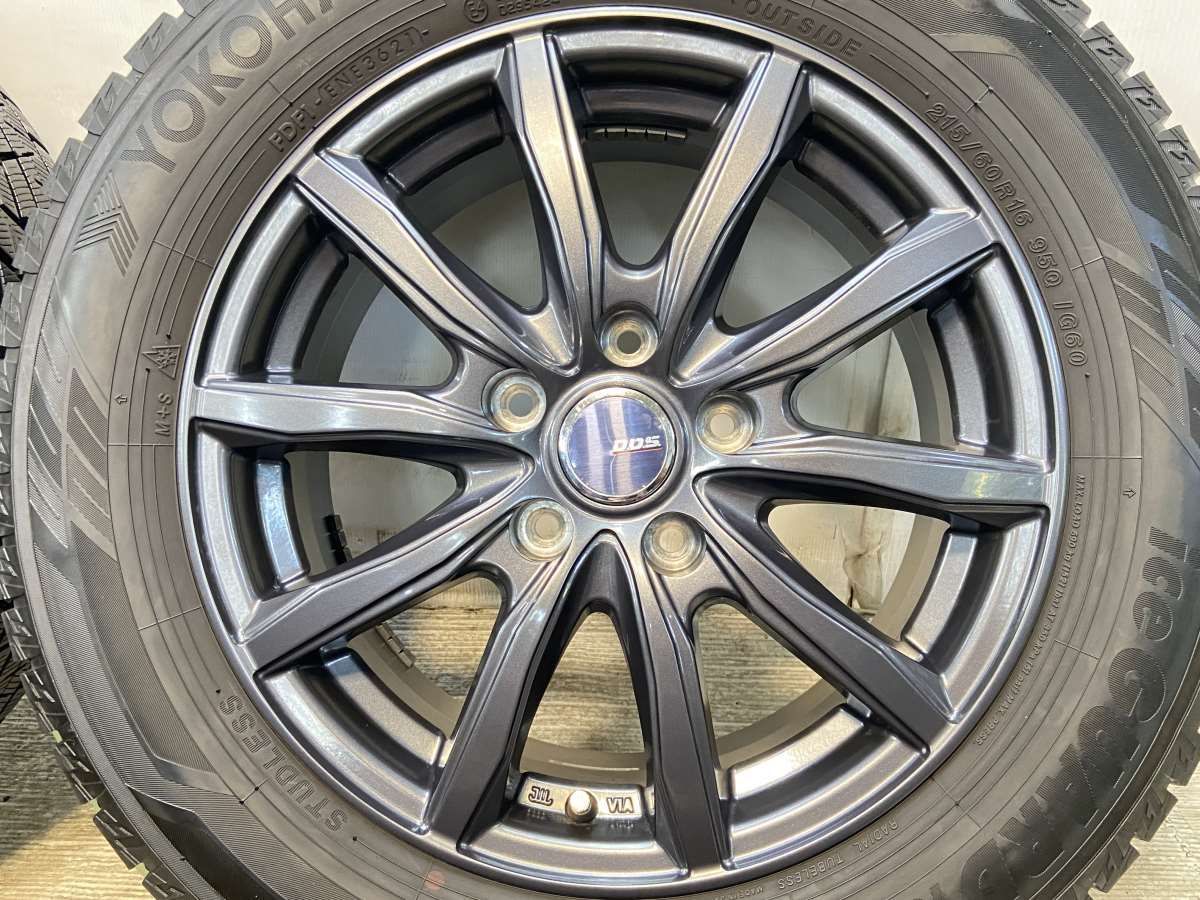 215/60R16 ヨコハマ アイスガード iG60 DOS 16x6.5 53 114.3-5穴 中古 