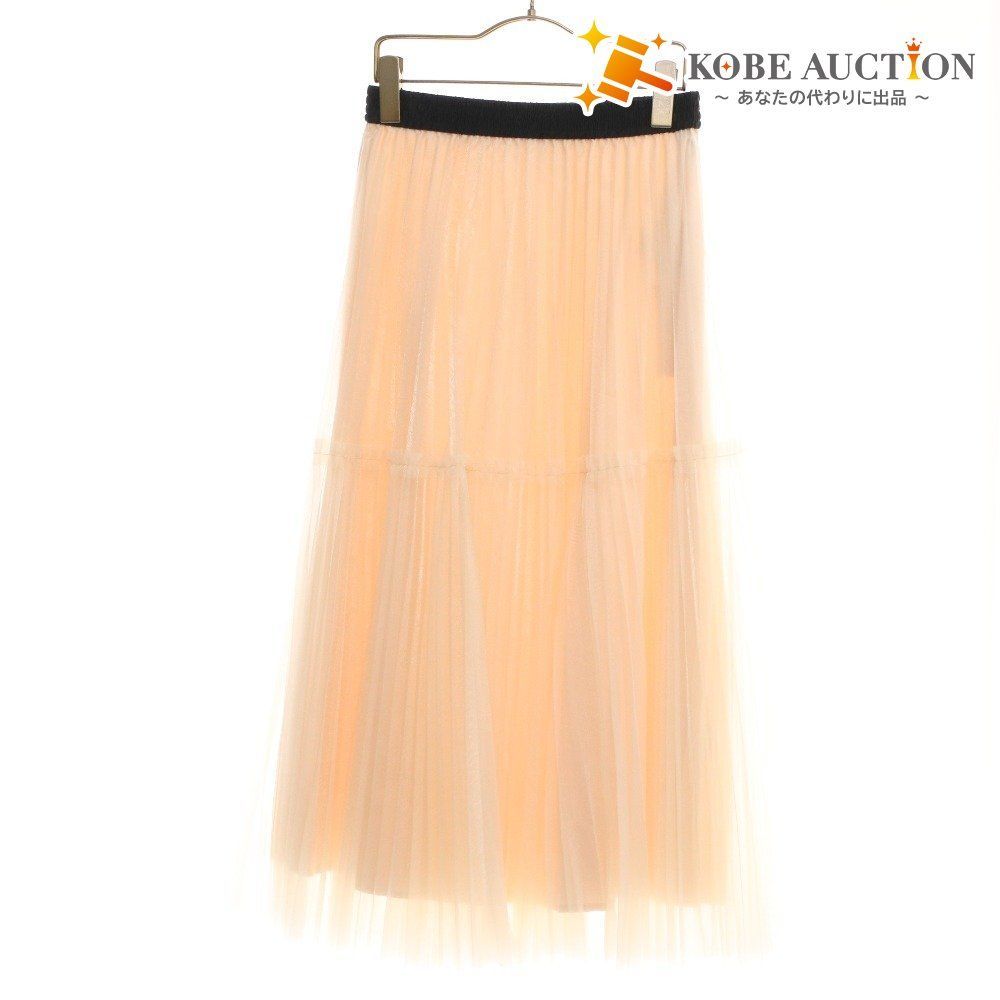 ダイアグラム グレースコンチネンタル スカート 0323421065 チュール プリーツ レディース 36 S相当 アイボリー