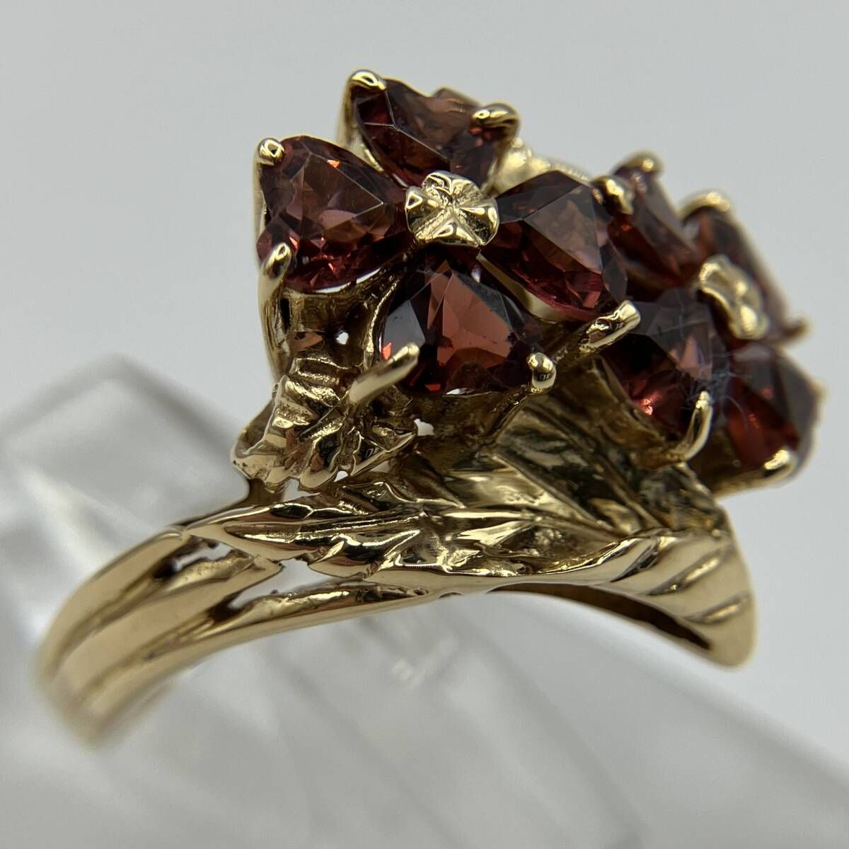 ガーネット付18金リング　12号 ガーネット付18金リング12号