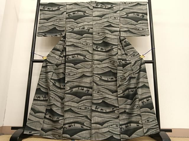 平和屋着物○上質な紬 砂漠 シルクロード 正絹 逸品 BAAT6601hv - メルカリ 