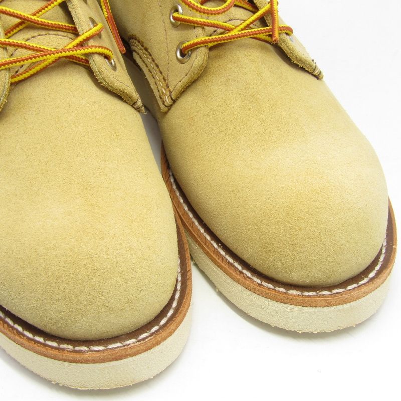  REDWING レッドウィング US 6 5 D 24 cm クラシックラウンド 8167 ワークブーツ BEIGE ホーソーン アビリーン ラフアウト ブーツ 革靴 靴