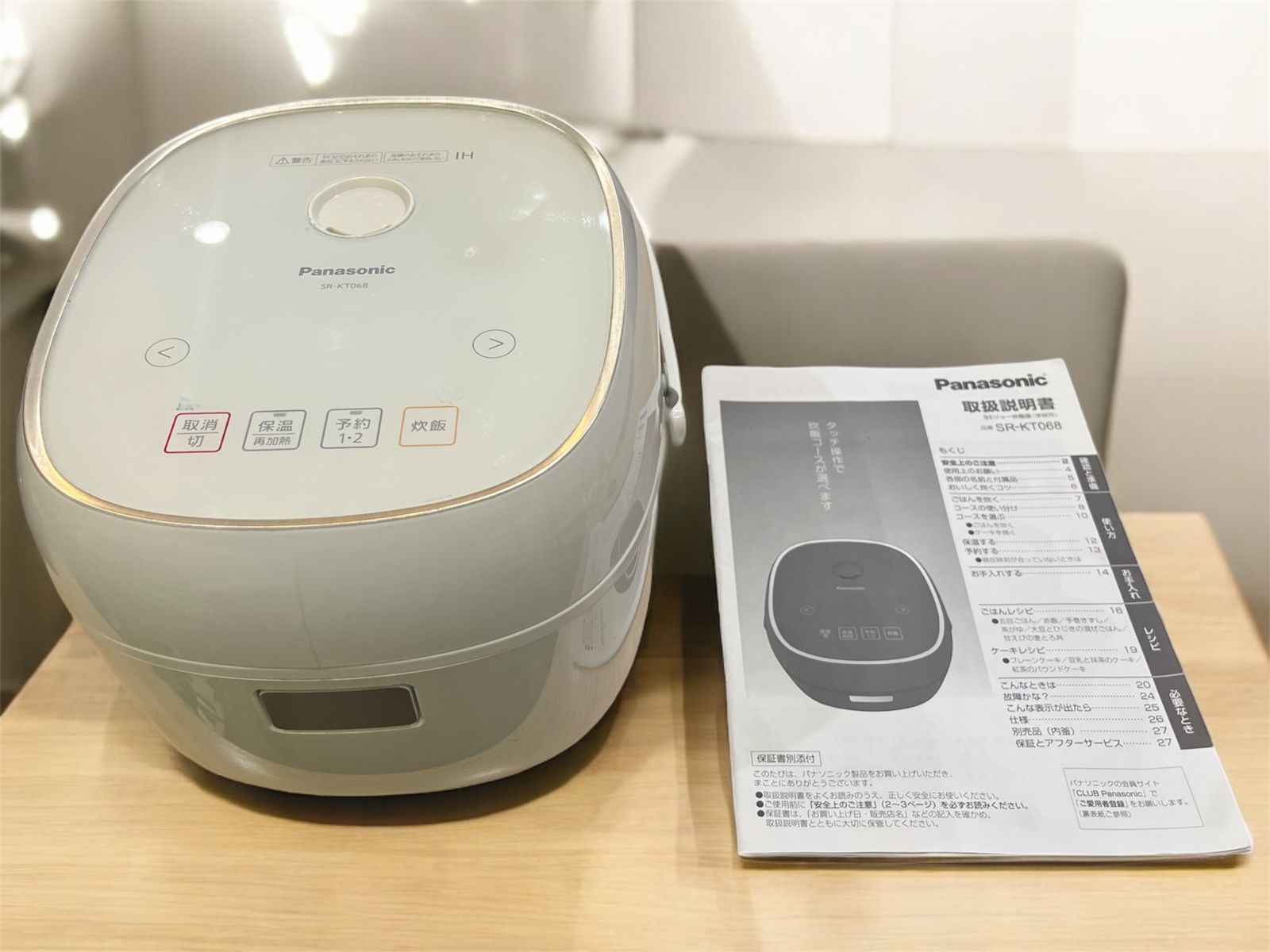 炊飯器・餅つき機 Panasonic SR-KT068-W Panasonic SR-KT068 IHジャー 炊飯器 0.63L ホワイト - メルカリ
