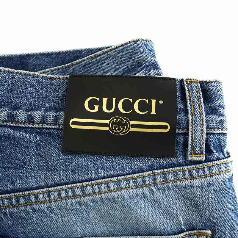 グッチ GUCCI タグ付き 743248 エコウォッシュドジーンズ デニム