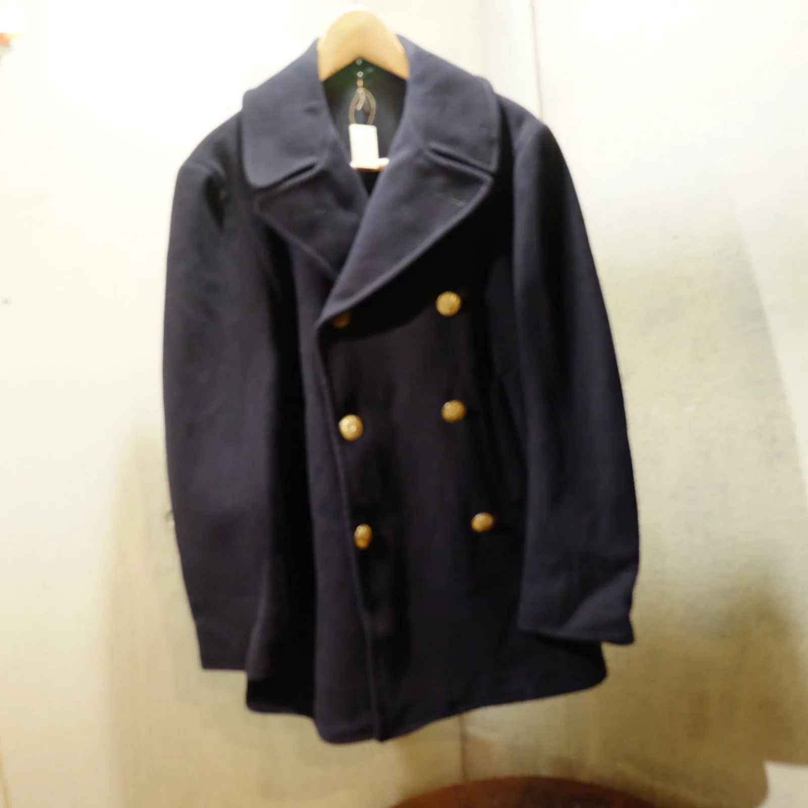 【美品】LOEFF ロエフ　ピーコート　ウール　ネイビー　紺色　サイズ0 美品】LOEFF ロエフ ピーコート ウール ネイビー 紺色 サイズ0