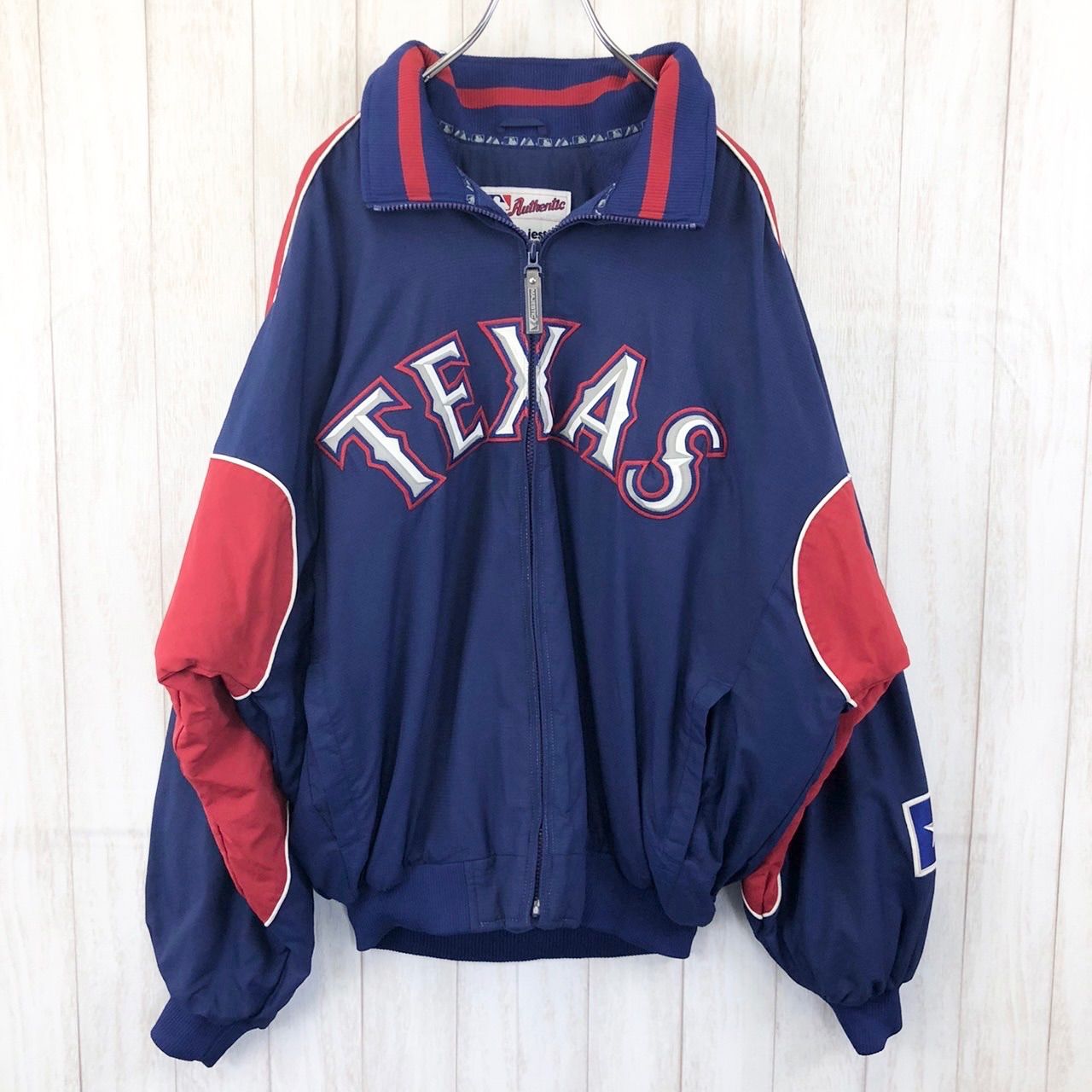 MLBオフィシャル メンズ アウタージャケット Texas Rangers Jacket （Royal）