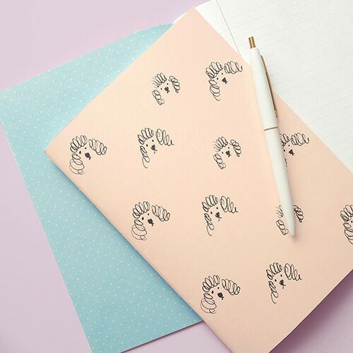  まとめ エルコミューン ノート ダブルフェイスノート A 5 Poodle NBA 032 その他 画用紙 画材紙 工作紙