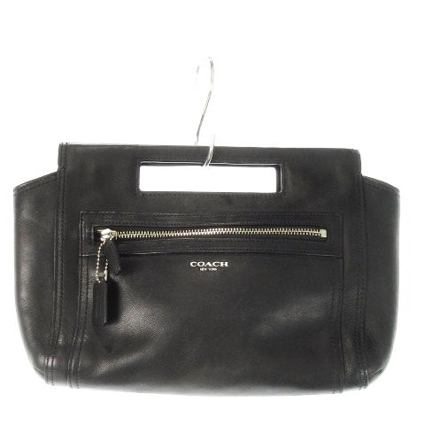 コーチ COACH クラッチバッグ ハンドバッグ レザー 革 ロゴ型