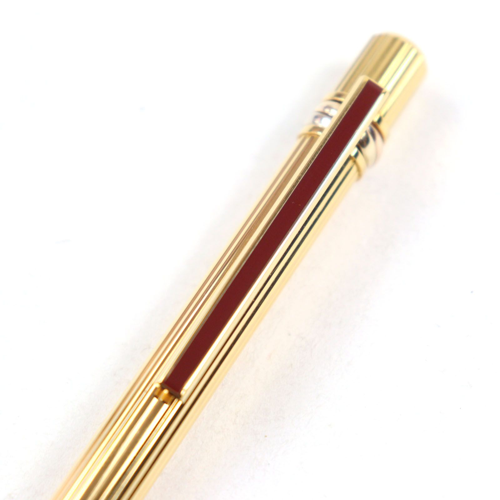 極美品○Cartier カルティエ トリニティ ロゴ刻印 ツイスト式