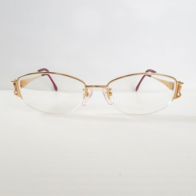 anzg コンテス COMTESSE メガネフレーム 135 CM-615 Ti-P|K18Dec. ゴールド 紫系 日本製 度入り レディース 943892