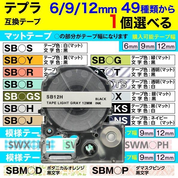 キングジムテプラカ－トリッジPテ－プ9mm.12mm各色62個 61pMqzC23IL._UF894,1000_QL80_.jpg