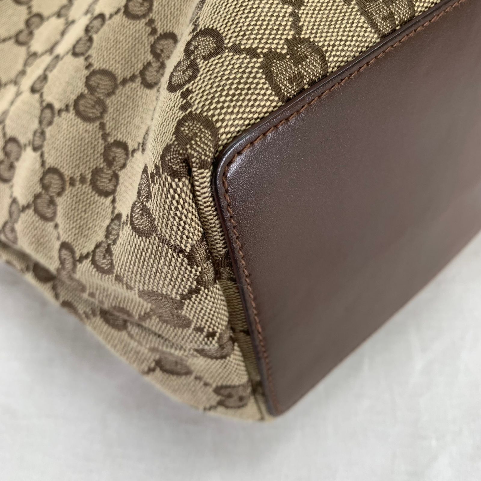 GUCCI トートバッグ 肩掛け GGキャンバス ゴールド金具 002 1098 ✨美品✨GUCCI 002 1098 トートバッグ GG柄 キャンバス 肩掛け