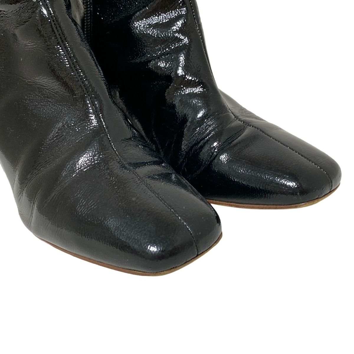 DIANA レディース 黒 レザー ショートブーツ プラスダイアナ ＋diana