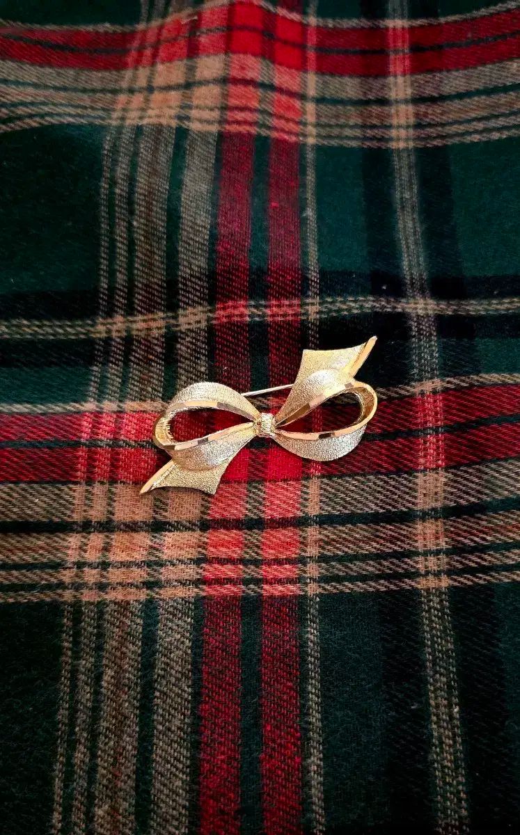 オリジナル ヴィンテージ GOLD リボン ブローチ