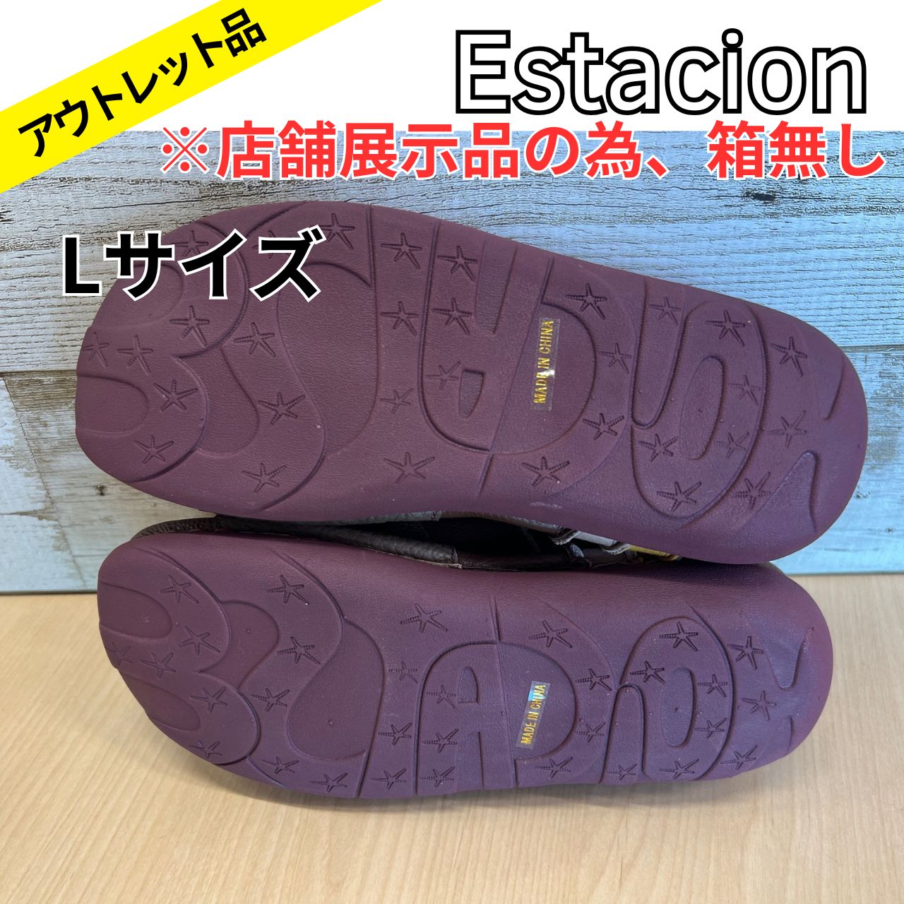 カラフル 本革スリッポンシューズ