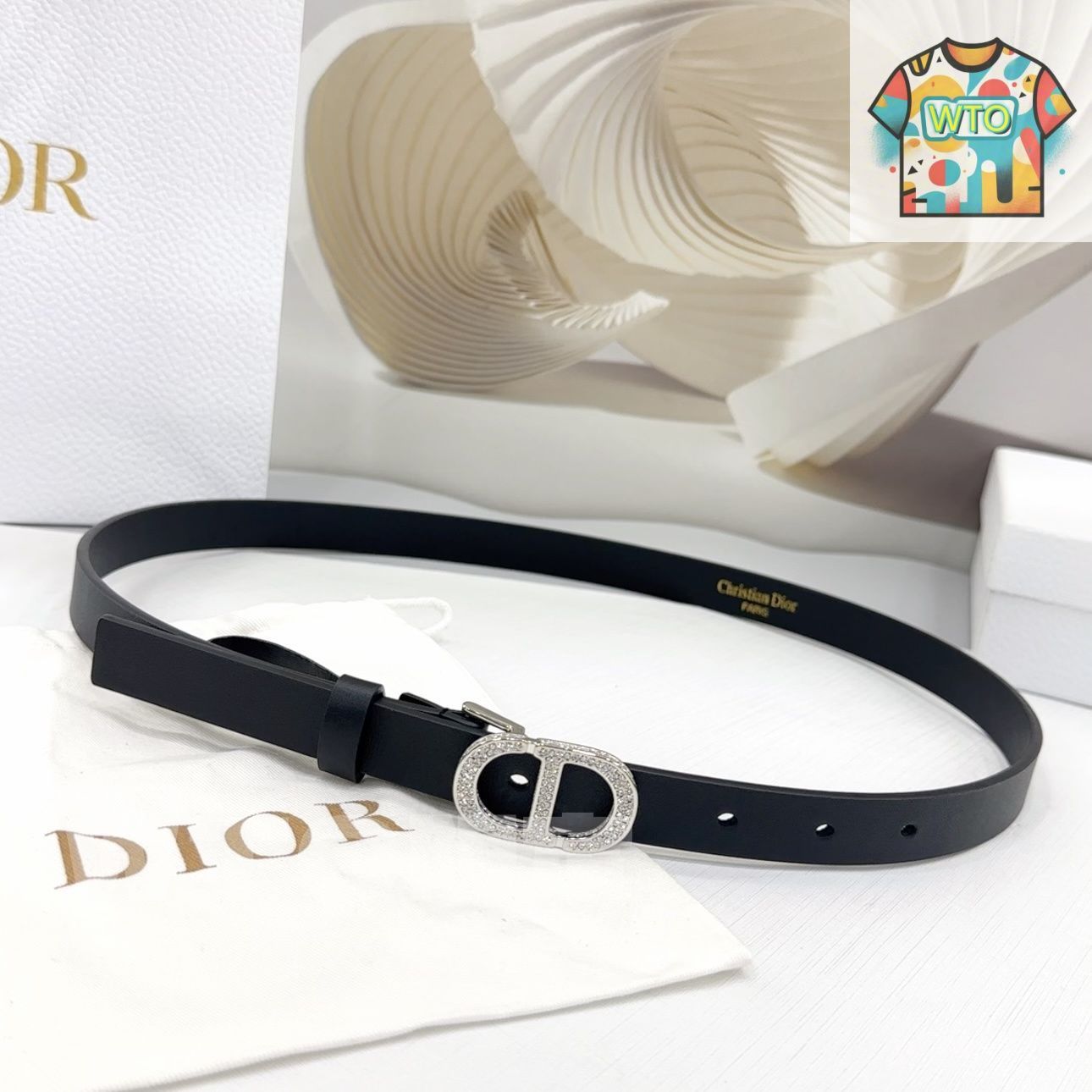 パールがエレガント♡【 Dior 】ベルト Dior ディオール エレガント ファッションベルト02 - メルカリ