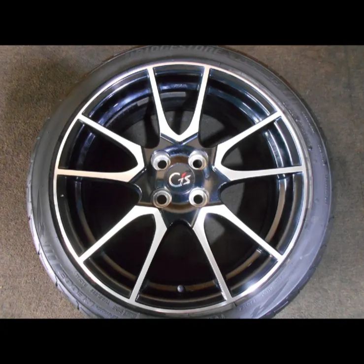 (T-1927) 送料無料 中古 トヨタ純正 アクアG’s純正 17インチ セット ブリヂストン POTENZA RE003 195/45R17 ワイズギア