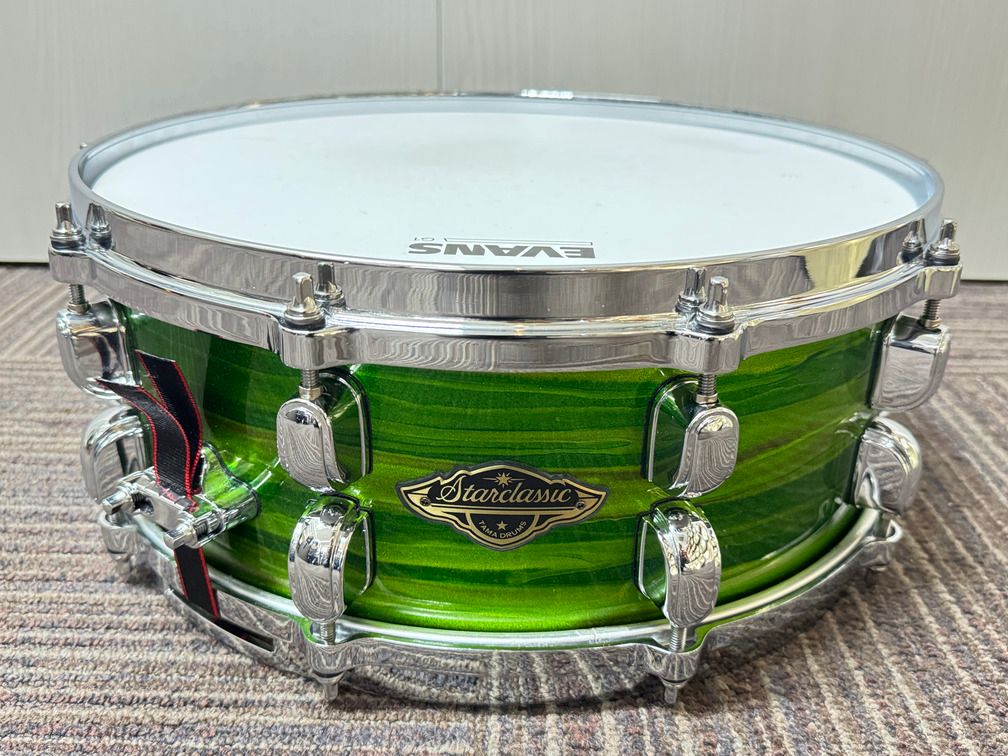 TAMA STARCLASSIC ウォルナット＆バーチ 14x5.5インチ ラッカー シャムロック オイスター