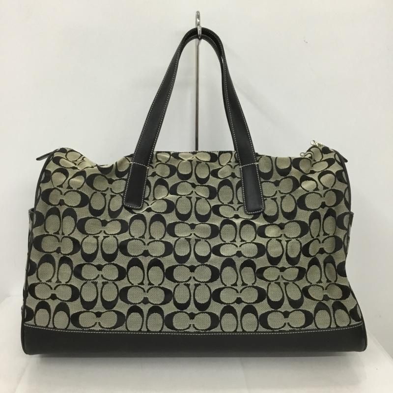 【美品】COACH コーチ ボストンバッグ シグネチャー キャンバス　4253 コーチ シグネチャー 4253 ユニセックス レザー,キャンバス