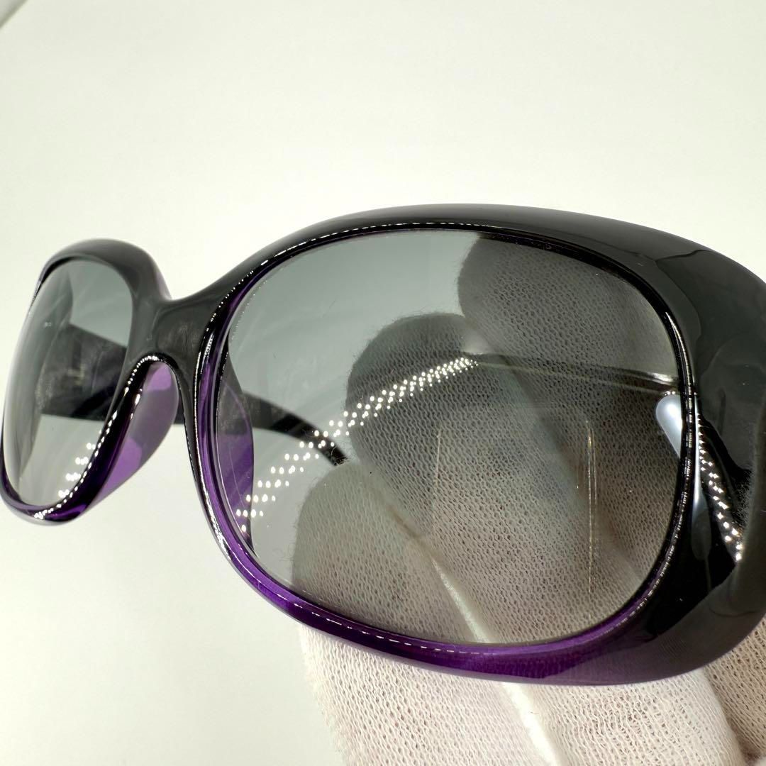 美品 CHANEL サングラス 6026-B ココマーク ストーン パープル