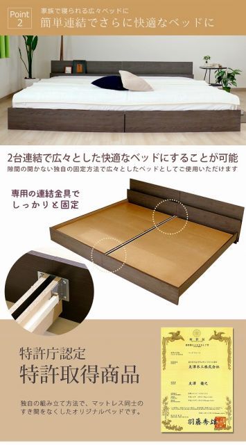 マットレスセット 国産天然ラテックス入ポケットコイルスプリングマット