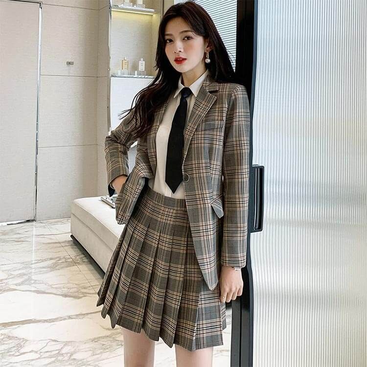 スカートスーツ スーツ 卒業式 フォーマルスーツ 春 上下セット レディース ジャケット 制服 セットアップ 大学生 学生 女子高校生 プリーツスカート jk おしゃれ きれいめ 女子 卒業式服 お cjfj145115