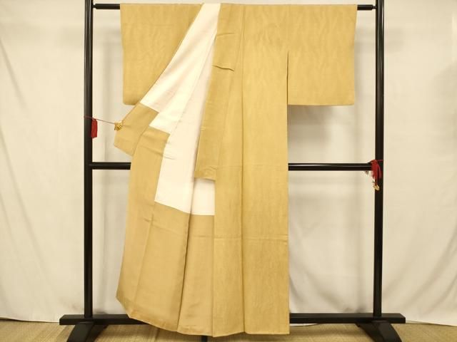 平和屋着物＊夏物 色無地 絽 煤竹色 正絹 逸品 AAAZ0457jd 平和屋着物