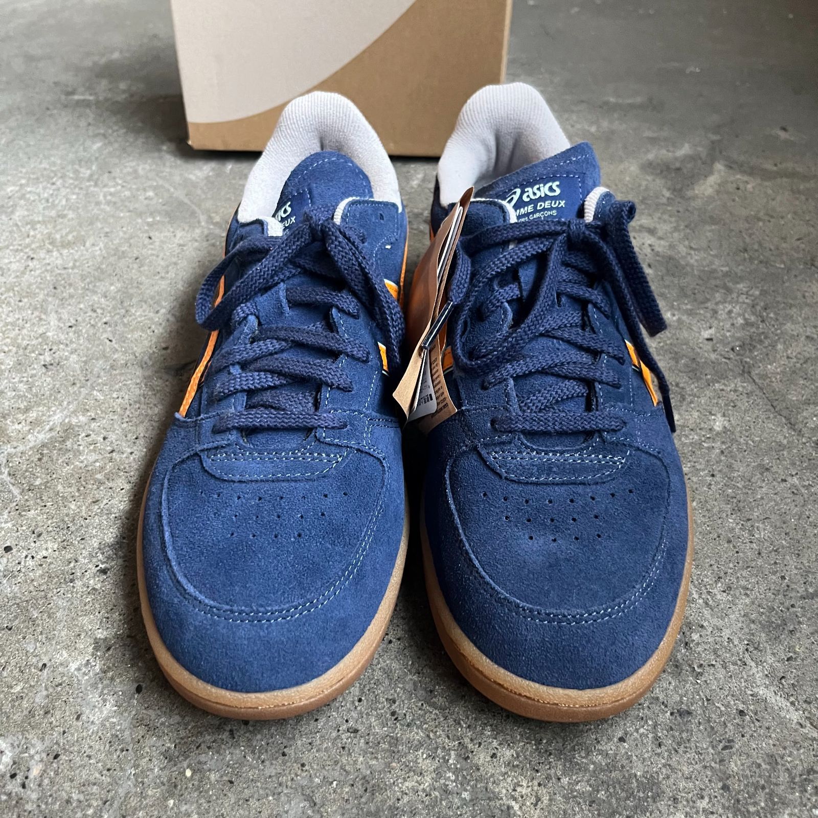 COMME des GARCONS HOMME DEUX 24aw × asics SKYHAND OG NAVY/ORANGE