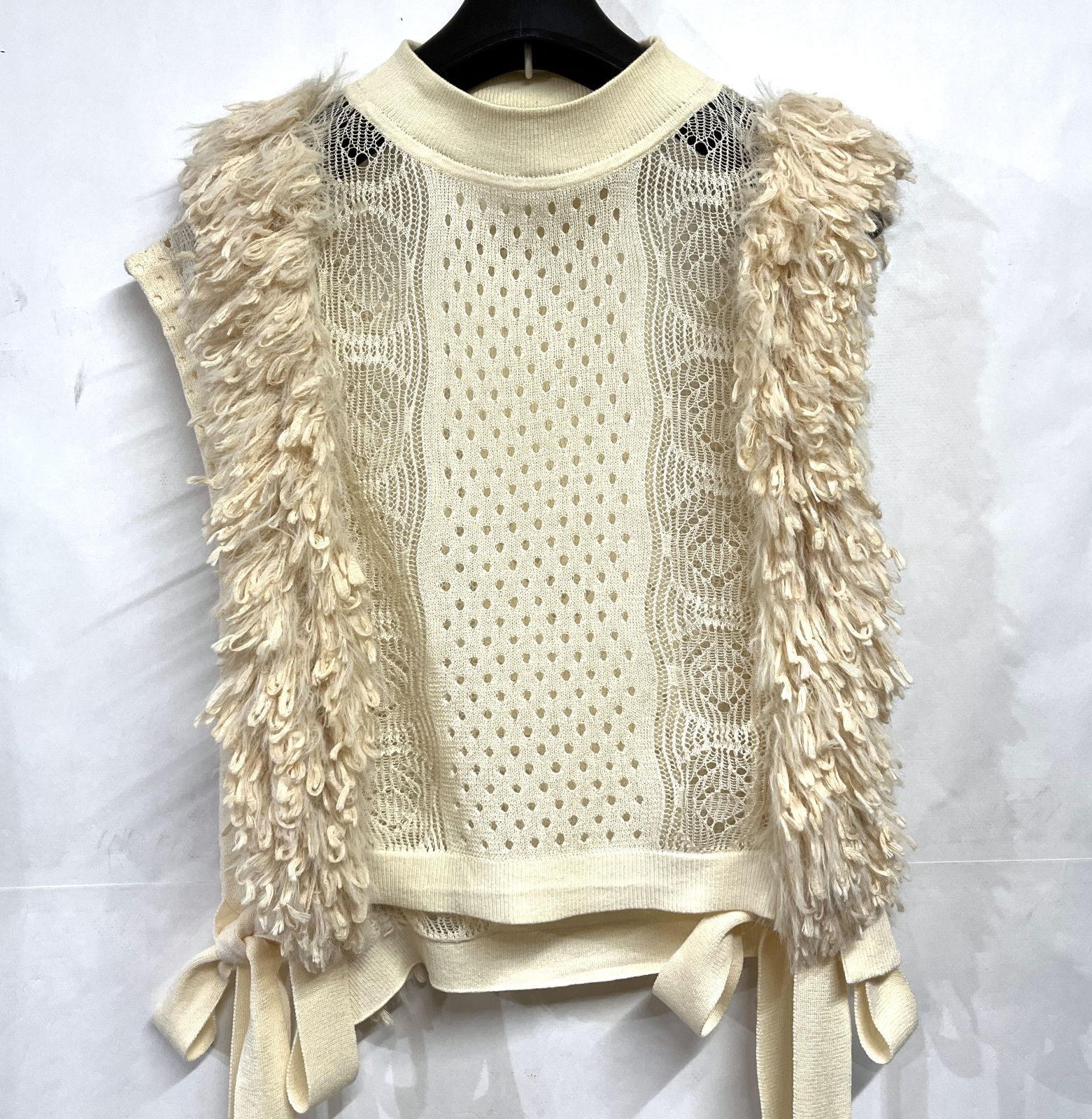 LEINWANDE|ラインヴァンド サイドリボン ニットベスト