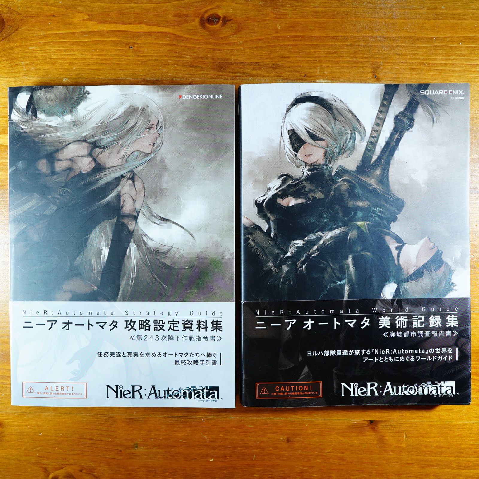 2冊ゼット NieR:Automata Strategy Guide ニーア オートマタ 攻略設定資料集 World Guide ニーア オートマタ  美術記録集 d3000 - メルカリ