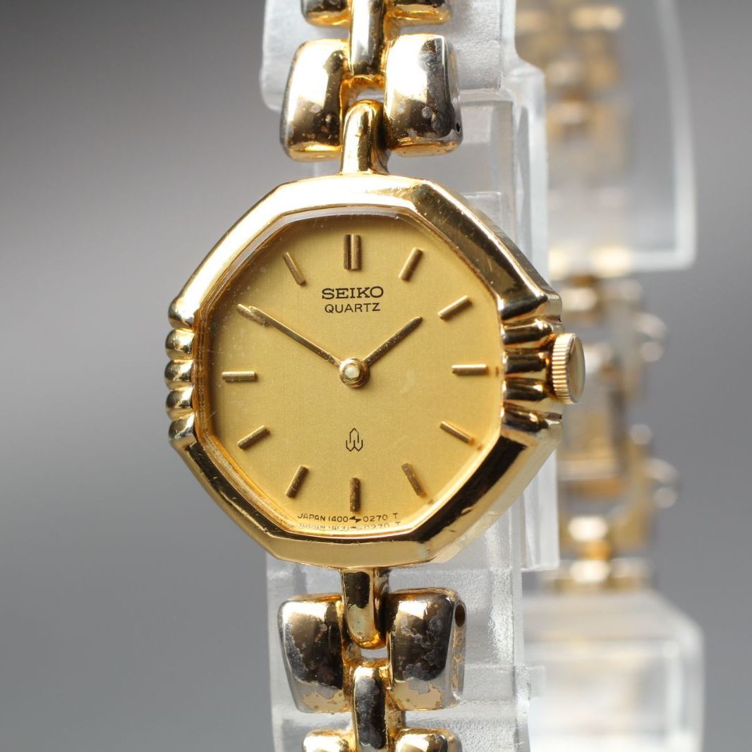 セイコー　レディース　腕時計　クォーツ　ゴールド　ブレスレット 美品✨SEIKO セイコー レディース 腕時計 ドレス ゴールド
