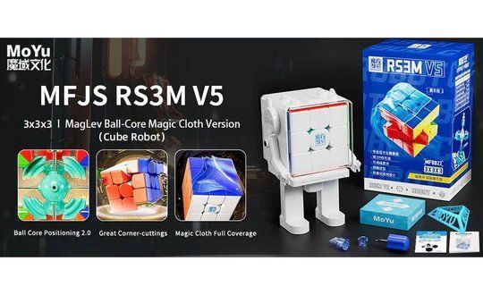 Moyu MFJS RS3M v5 3×3×3 Maglev Ball-core Magic Cloth Version
