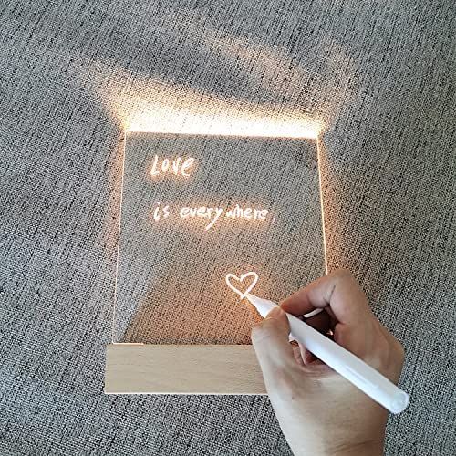 【数量限定】メモボード 落書き/お絵かき/学習/打ち合わせ/伝言板 掲示板 木製ベース 伝言ボード 卓上メニューボード メモ帳 ライティングボード USB柔らかい アクリル看板 メッセージボー