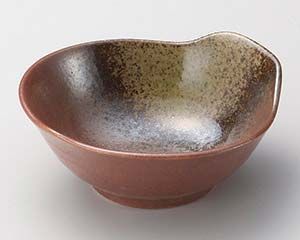 和食器 ヤ123-278 織部備前 新とんすい