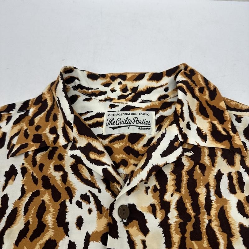ワコマリア 22AW HAWAIIAN SHIRT レオパード 総柄 開襟 レーヨン