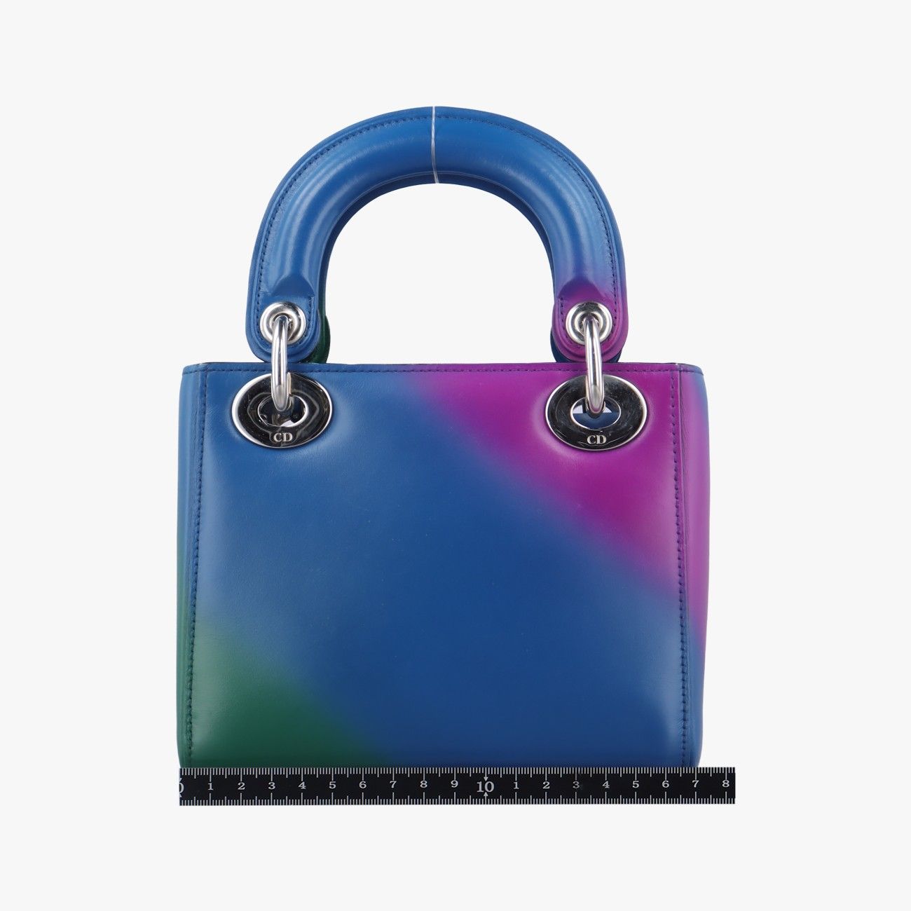 クリスチャンディオールChristian Diorレディディオールブルー×グリーン×パープルレザー04-MA-1113