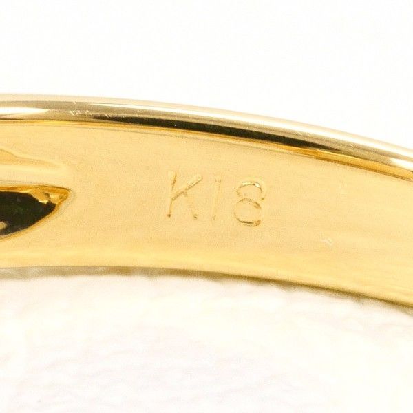 K18YG リング ring 指輪 11号 オパール 0.53 ダイヤ 0.11 総重量約2.1g