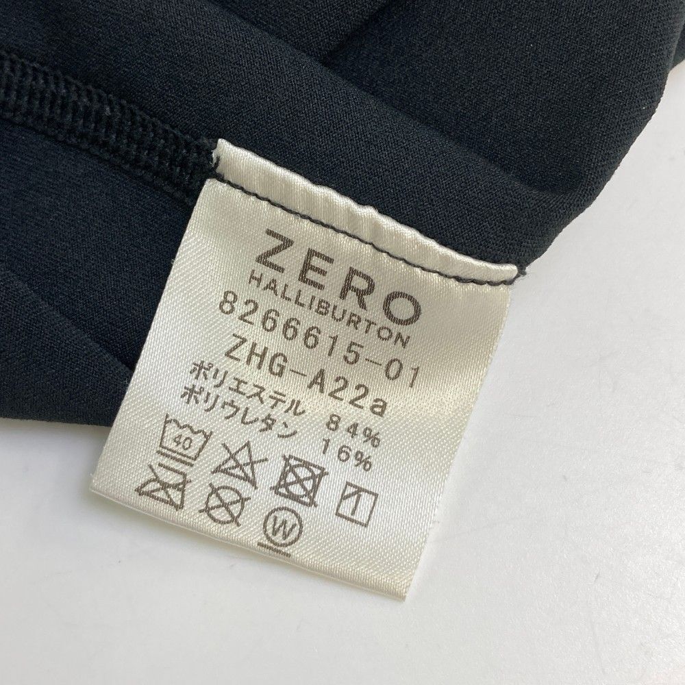 サイズ：2L ZERO HALLIBURTON ゼロハリバートン  ハイネック 長袖Tシャツ  ブラック系 [240101440982] ゴルフウェア メンズ ストスト サイズ：2L ZERO HALLIBURTON ゼロハリバートン ハイネック 長袖