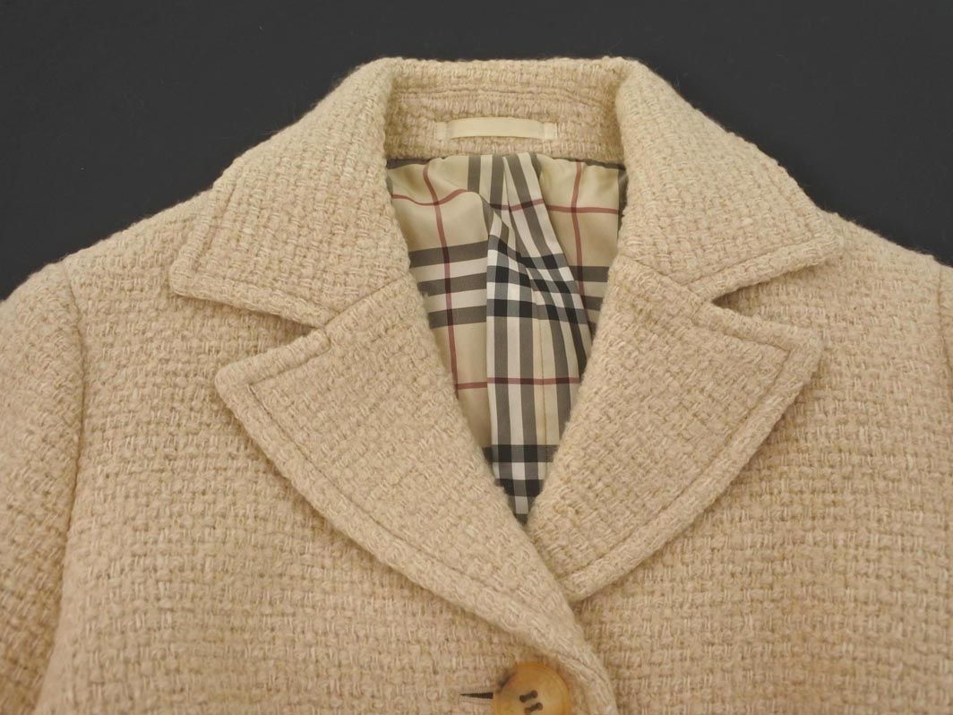 BURBERRY バーバリー ウール混 コート size42/ベージュ