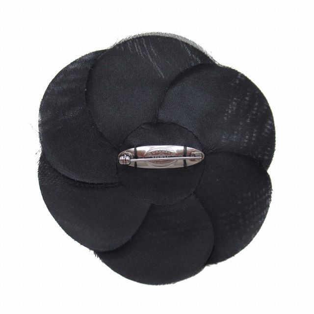 美品 17C シャネル CHANEL カメリア × ココマーク コサージュ シフォン