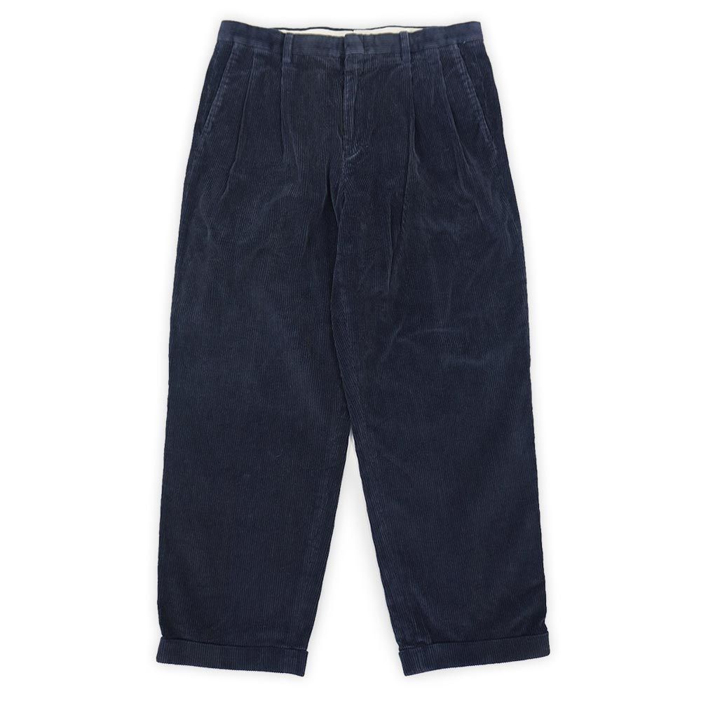 エディーバウアー Eddie Bauer 90's 90年代 2タック 太畝コーデュロイパンツ 白タグ ビンテージ 古着 (-1360) ネイビー/紺 W34 エディーバウアー Eddie Bauer 90´s 90年代 2タック 太畝