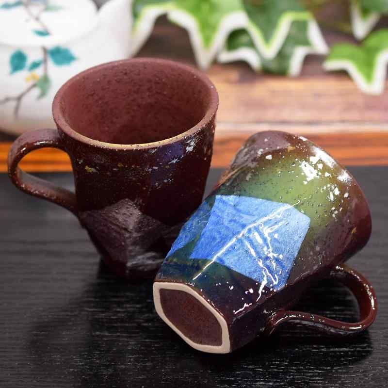和座の蔵 おしゃれ マグカップ ペア セット 九谷焼 金唐草 陶器 高級 ブラン Amazon.co.jp: 和座の蔵 おしゃれ マグカップ ペア セット