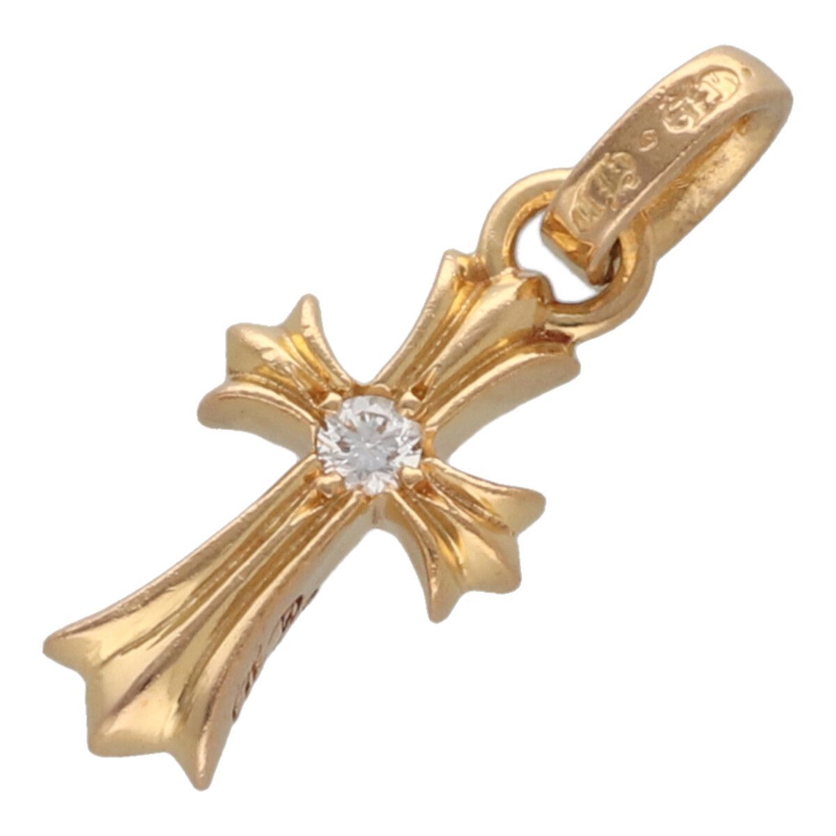 中古】 CHROME HEARTS クロムハーツ ベイビーファットクロス 22K 