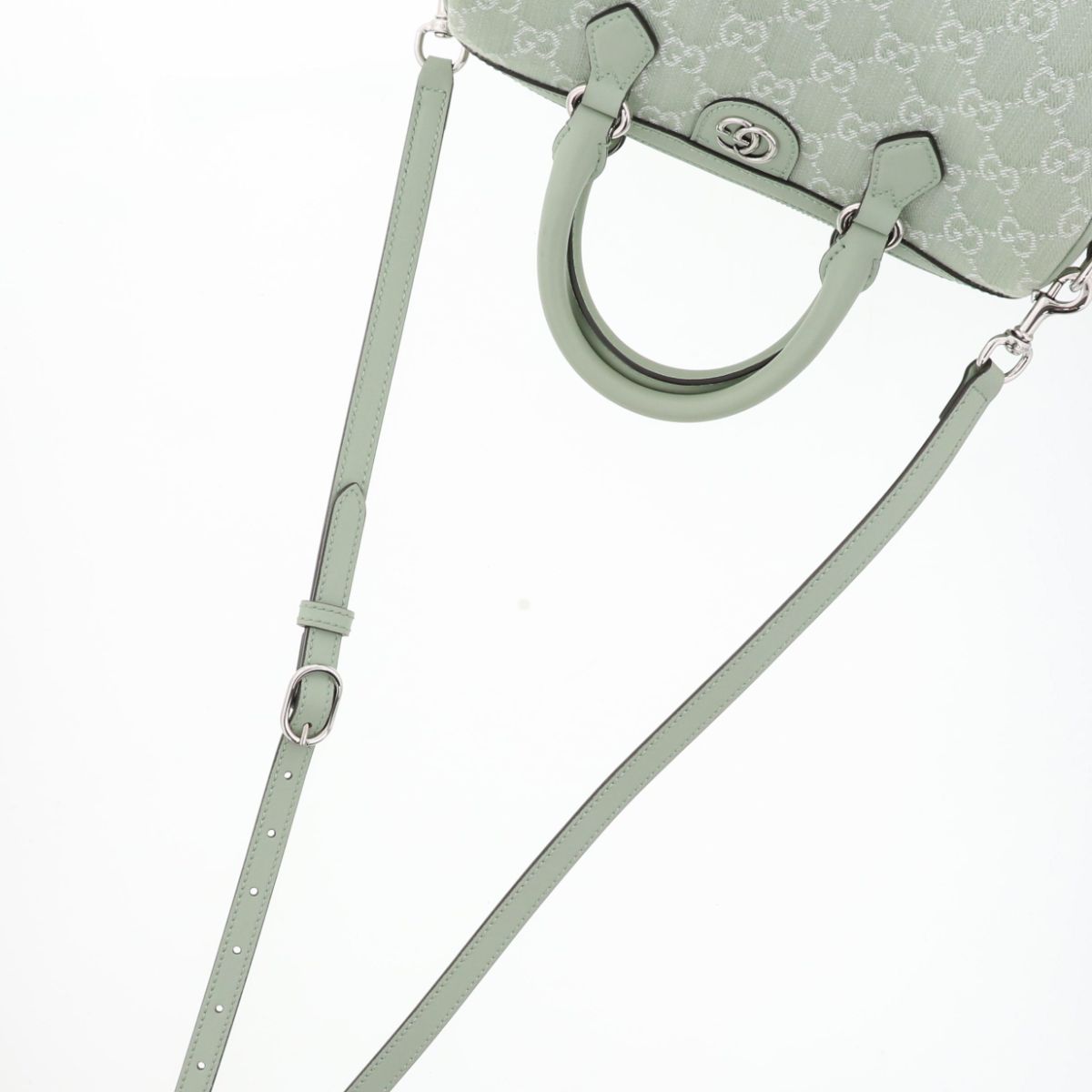 GUCCI グッチ オフディア ミディアム ボストンバッグ 772061 レディース キャンバス レザー グリーン DECORATOM_COM_BR