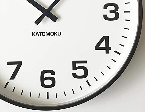 KATOMOKU plywood wall clock 15 電波時計 スイープ連続秒針 km-92BRC