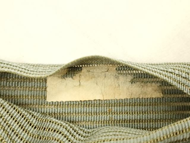 平和屋着物＊夏物 絽綴れ 八寸名古屋帯 刺繍 枝葉文 正絹 逸品